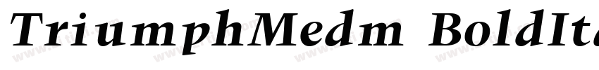 TriumphMedm BoldIta字体转换